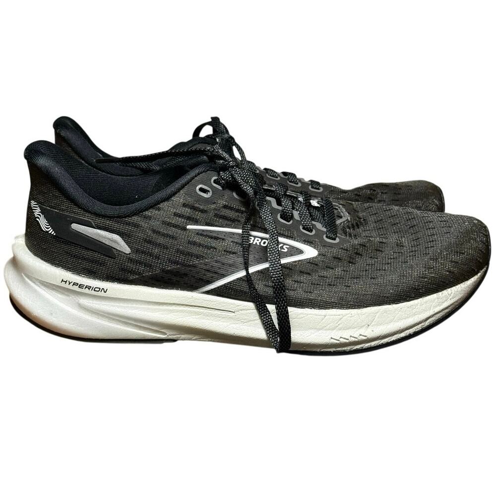 Brooks Hyperion Mens Running Shoes Athletic Sneakers Black White Size 8.5